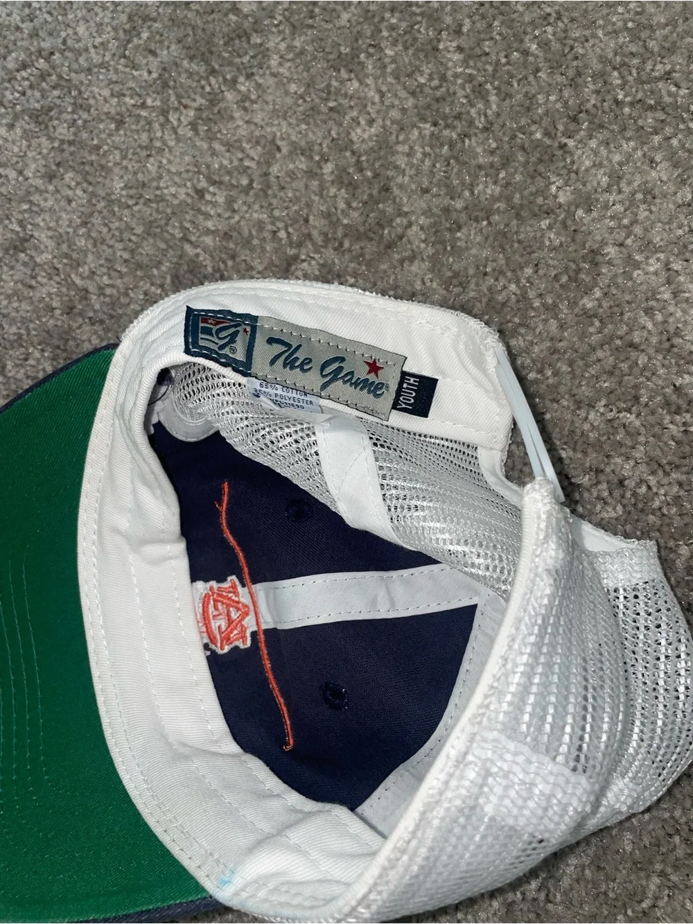 Auburn University Navy and White Trucker Hat Youth